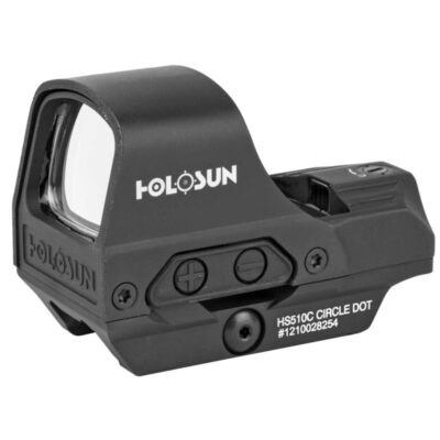 Holosun HS510C, Red Dot, 2 MOA Dot and/or 65 MOA Circle, AR Riser